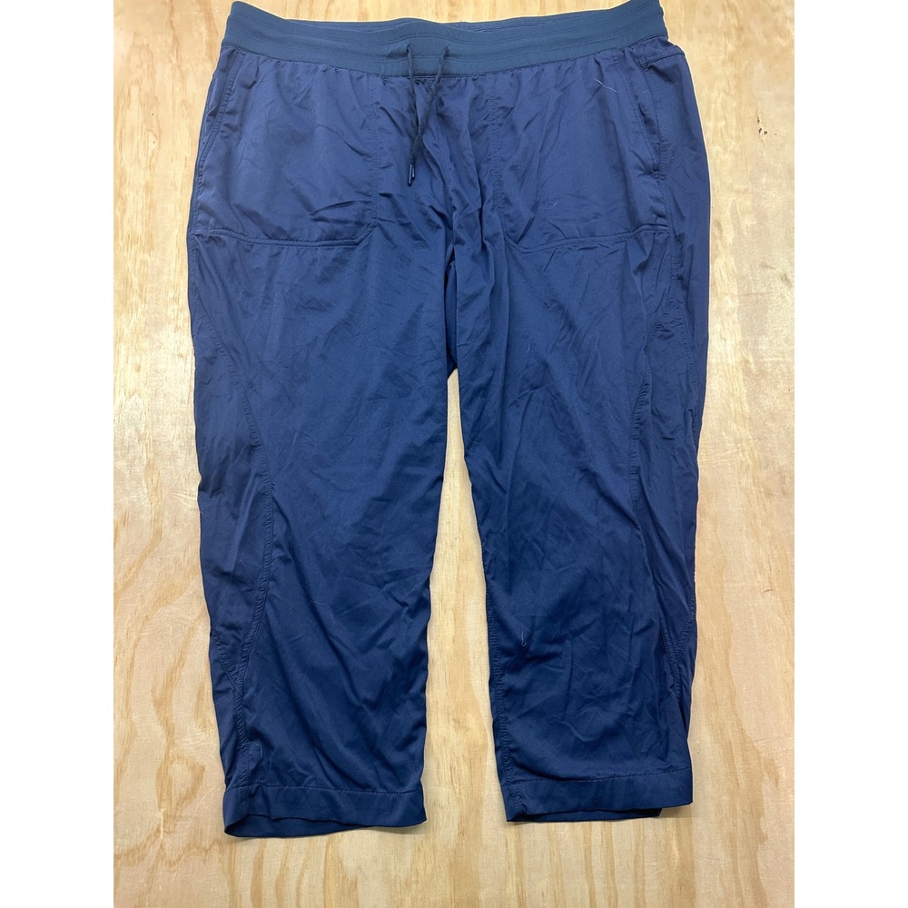 The North Face Aphrodite 2.0 Navy Blue Capri Hiking Pants Womens 3X Plus Size‎